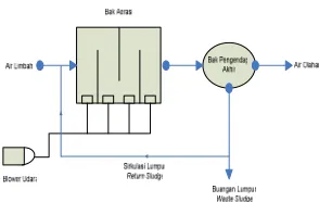 Gambar 1. Digram Proses Extended Aeration 