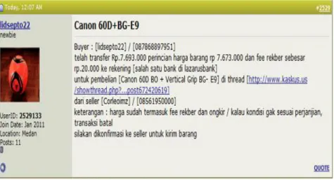 Gambar 2.2 thread kaskus 