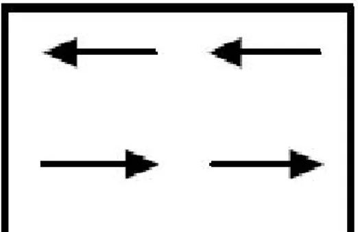 Gambar 2.4. Arah domain dalam bahan anti ferromagnetik 