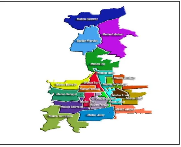 Gambar 3.1. Kecamatan Kota Medan 