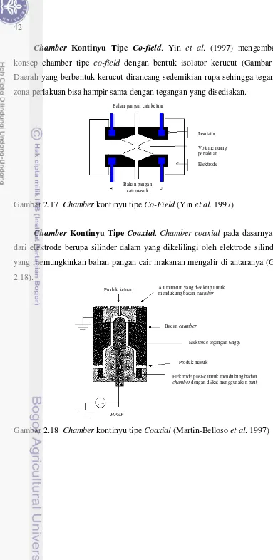 Gambar 2.17  Chamber kontinyu tipe Co-Field (Yin et al. 1997) 
