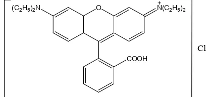 Gambar 1. Struktur molekul Rhodamin B