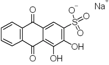 Gambar 2. Struktur molekul Alizarin S