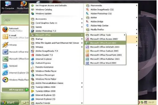 Gambar 5.2 Tampilan buku kerja (workbook) yang kosong excel 