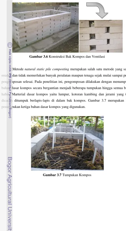 Gambar 3.7 Tumpukan Kompos 