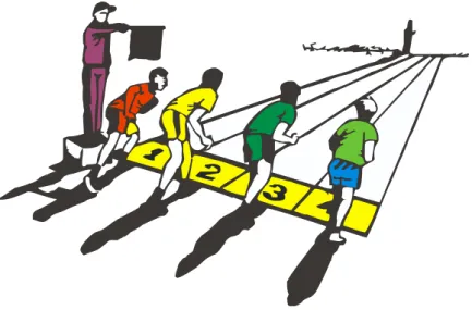 Gambar 5. Posisi start lari 60 meter 