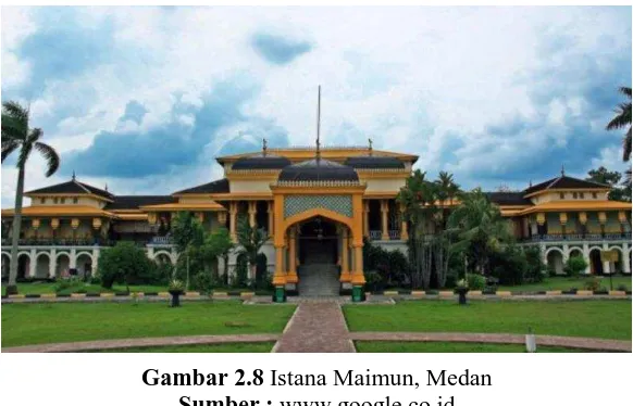 Gambar 2.8 Istana Maimun, Medan Sumber : www.google.co.id 