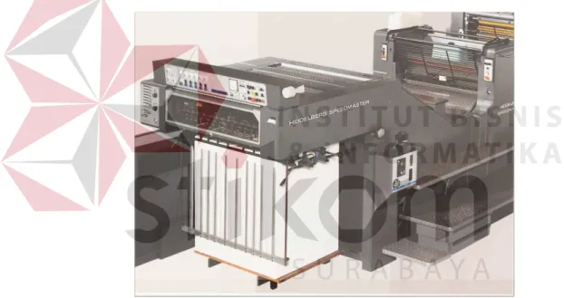 Gambar 3.10 : mesin cetak offset dengan unit varnish 