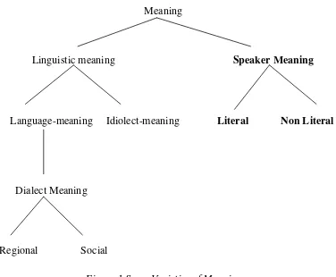 Figure 1 Some Varieties of Meaning 