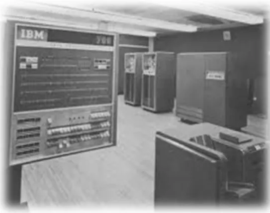 Gambar 1. IBM 709  2.  Komputer generasi kedua (1959 – 1964) 