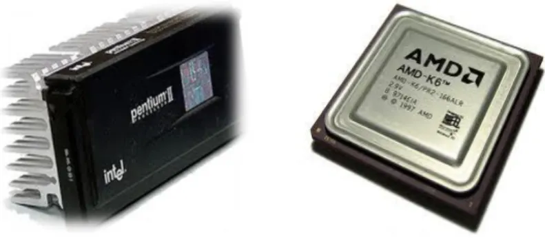 Gambar 8. Intel Pentium II dan AMD K6 