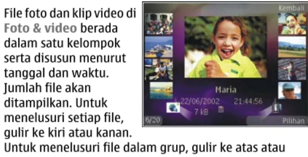 Foto dan klip video