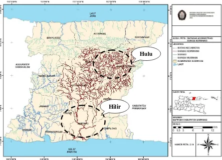 Gambar 1 Peta Lokasi Penelitian (Sumber Bappeda Kab. Sampang, 2013) 