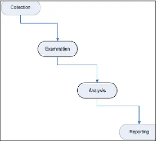 Gambar 3.1. Diagram Alir Penelitian (Baryamureeba dan Tushabe, 2004)  3.1. Metode Pendekatan Proses Forensik 