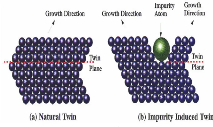 Gambar 2.7 Pembentukan twin pada silikon [3] . 