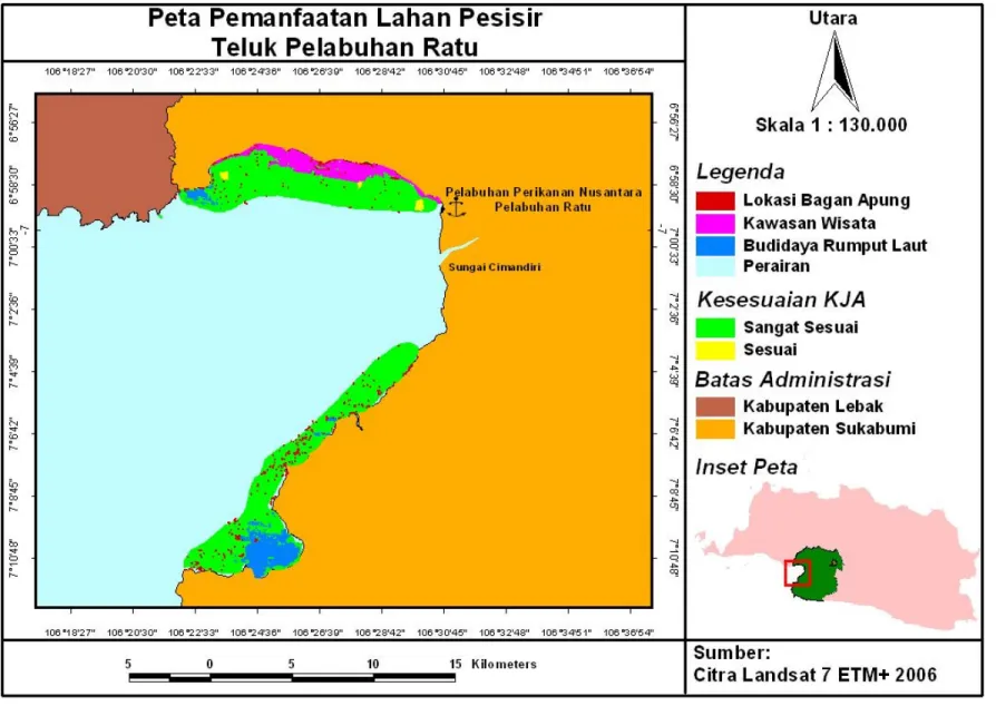 Gambar 25. Peta Pemanfaatan Perairan Teluk Pelabuhan Ratu 