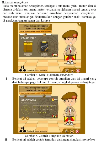 Gambar 4. Menu Halaman semaphore 