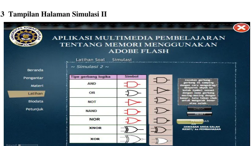 Gambar 3 Halaman Simulasi II 