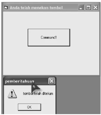Gambar 2.17 Contoh dari penggunaan Message Box 