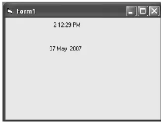 Gambar 2.20 Tampilan dari waktu dan tanggal komputer 