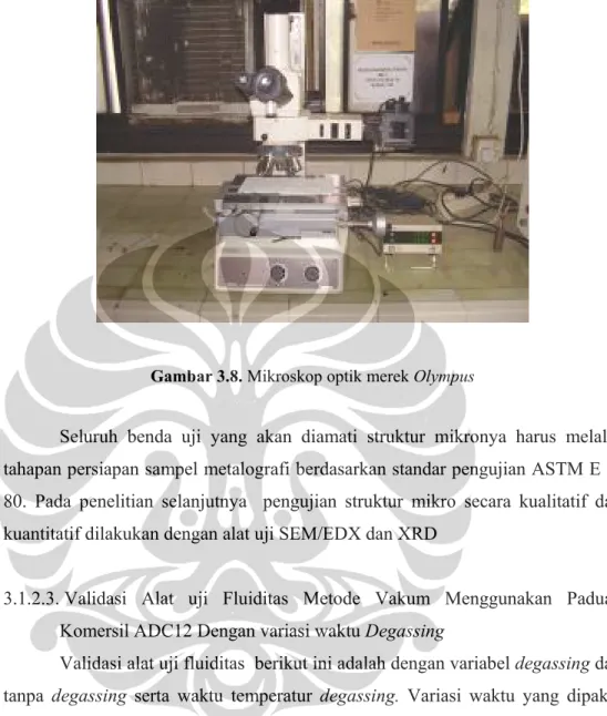 Gambar 3.8. Mikroskop optik merek Olympus 