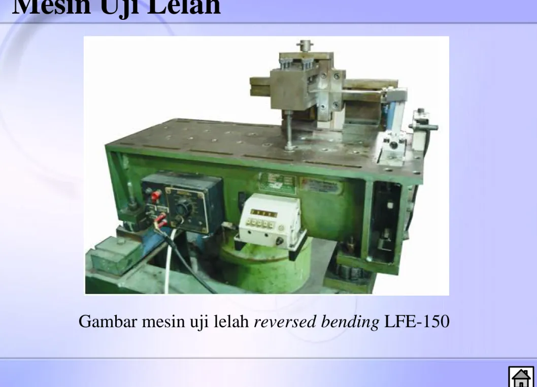 Gambar mesin uji lelah reversed bending LFE-150