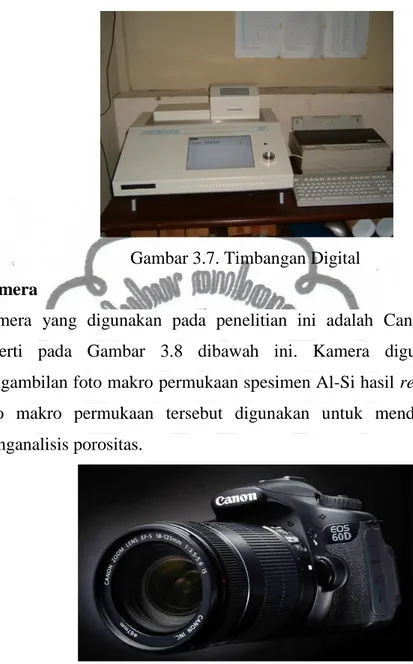 Gambar 3.7. Timbangan Digital  i.  Kamera 