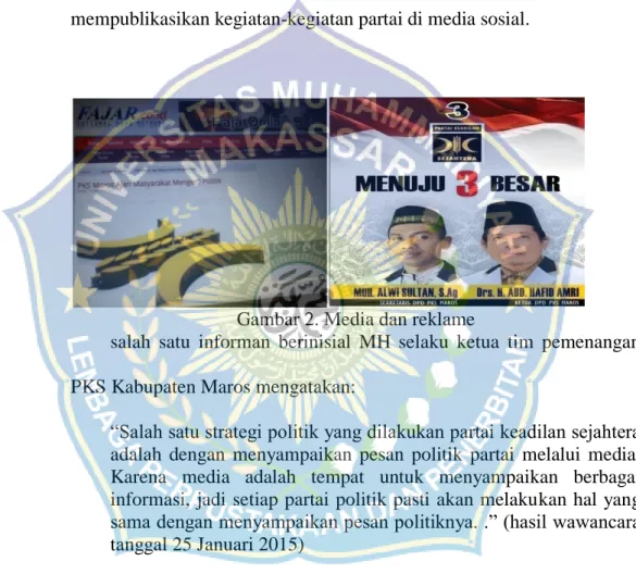 Gambar 2. Media dan reklame 