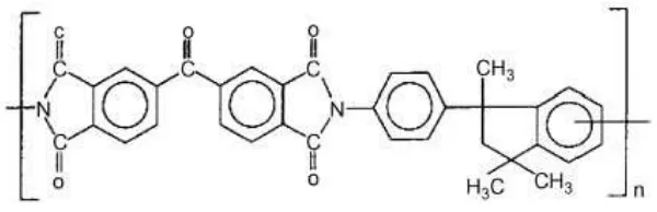 Figure 1. Chemical structure of polyimide 