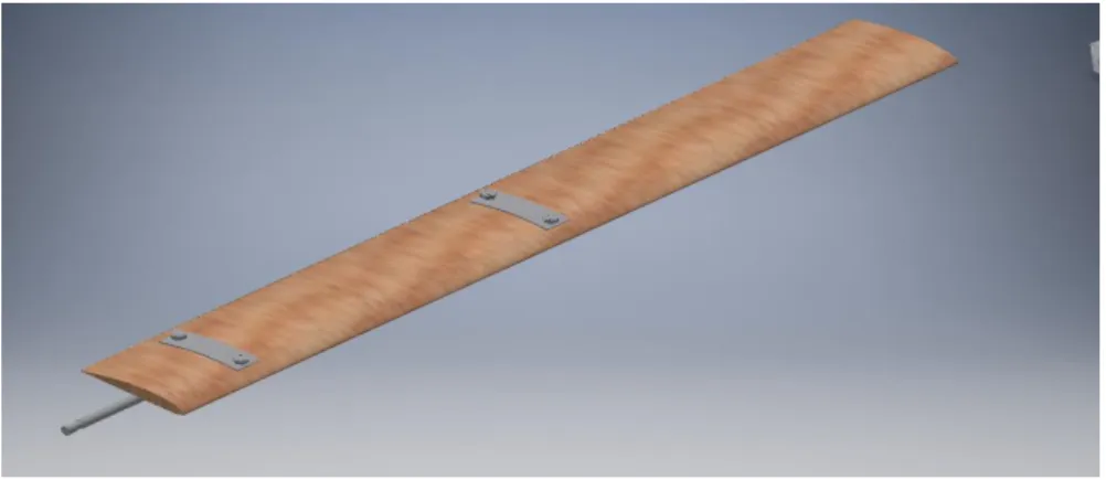 Gambar 4.1 Gambar 3D Airfoil 