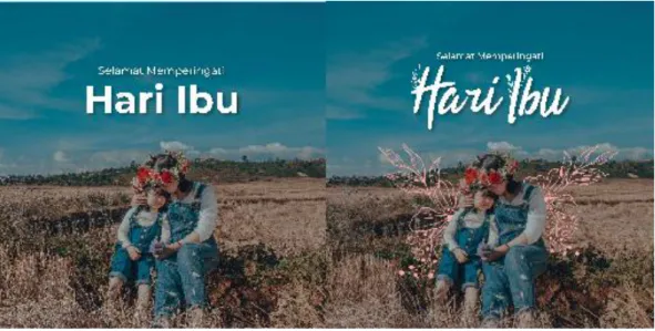 Gambar 3.5. Feeds Hari Ibu Sebelum dan Setelah Revisi 