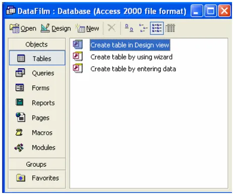 Gambar 9.6 Database DataFilm 