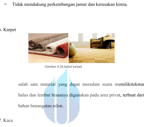 Gambar 4.16.lantai karpet  