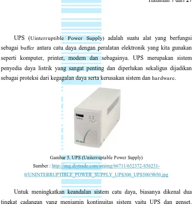 Gambar 5. UPS (fitria septianiUniterruptable Power Supply) 