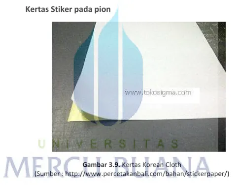 Gambar 3.8 Kertas Korean Cloth