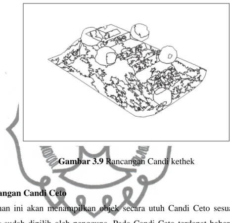 Gambar 3.9 Rancangan Candi kethek 