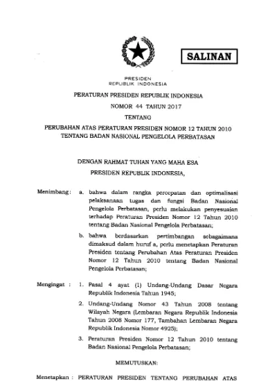 SALINAN. B. Bahwa Berdasarkan Pertimbangan Seb.fimana Dimaksud Dalam ...