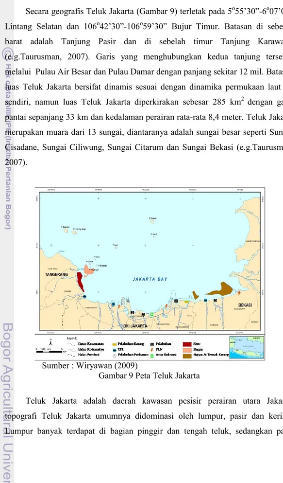 Gambar 9 Peta Teluk Jakarta 