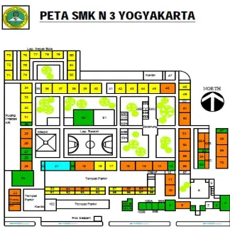 Gambar 1. Denah SMK N 3 Yogyakarta 