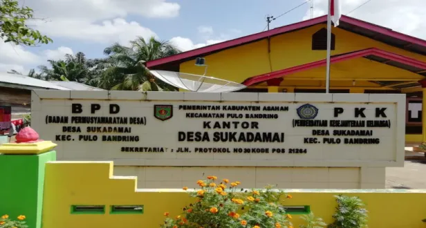 Gambar  4.1  Kantor  Kepala  Desa  Sukadamai  Kecamatan  Pulo  Bandring  Kabupaten  Asahan (Dokumentasi Penulis, 2019) 