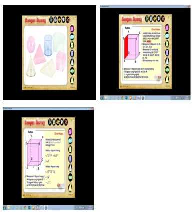 Gambar 4.8 Materi Kubus Dalam CD Interaktif  