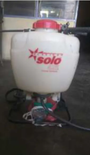 Gambar 4.11 Knapsack Sprayer  Spesifikasi alat semprot : 