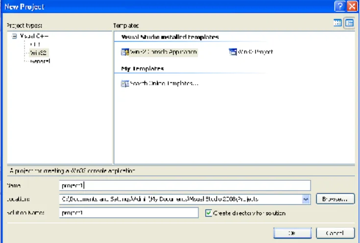 Gambar 2.7.1 kotak dialog new project 