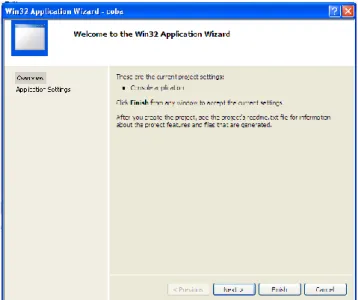Gambar 2.7.2 kotak dialog Aplication Wizard 