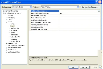 Gambar 2.7.5 kotak dialog project1 property 