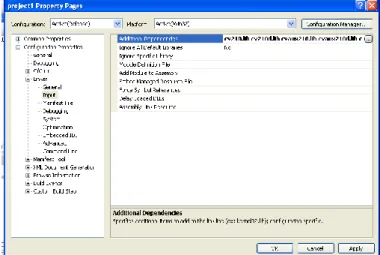 Gambar 2.7.7 project1 property pages 