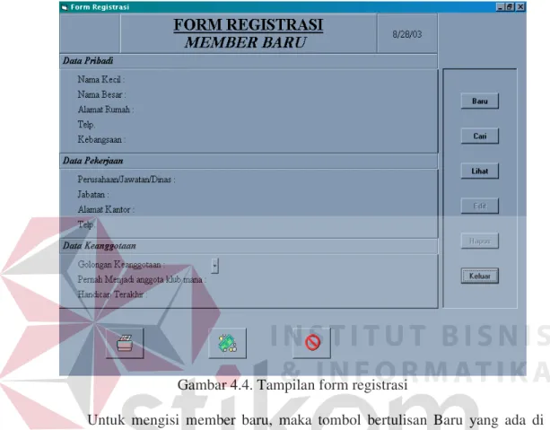Gambar 4.4. Tampilan form registrasi 