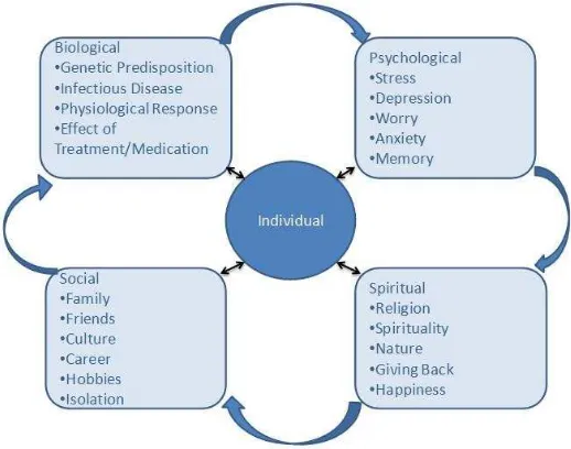 Gambar 1. Model biopsikososial kesehatan holistik (diunduh dari http://searchlighthealthcareadvocates.com/case-management/) 