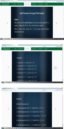 Gambar 2: Jendela login pada m-calculus  Ketika  pengguna  mengklik  login,  secara  otomatis  akan  diarahkan  ke  jendela  selanjutnya  yang  berisi  menu  pembelajaran