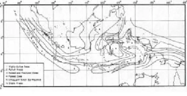 Gambar 1. Posisi Kabupaten Buru Selatan  Dalam Peta Seismisitas Regional (Sumber : 